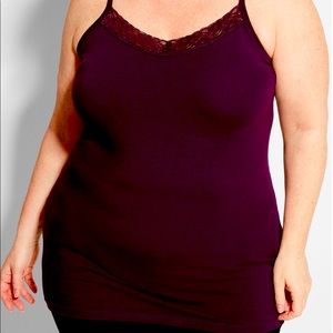 CATHERINES SUPREMA LACE-TRIM CAMI